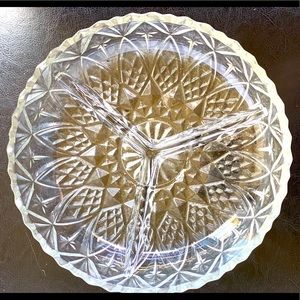 VINTAGE 1950'S GLASS OR CUT CRYSTAL TABLEWARE